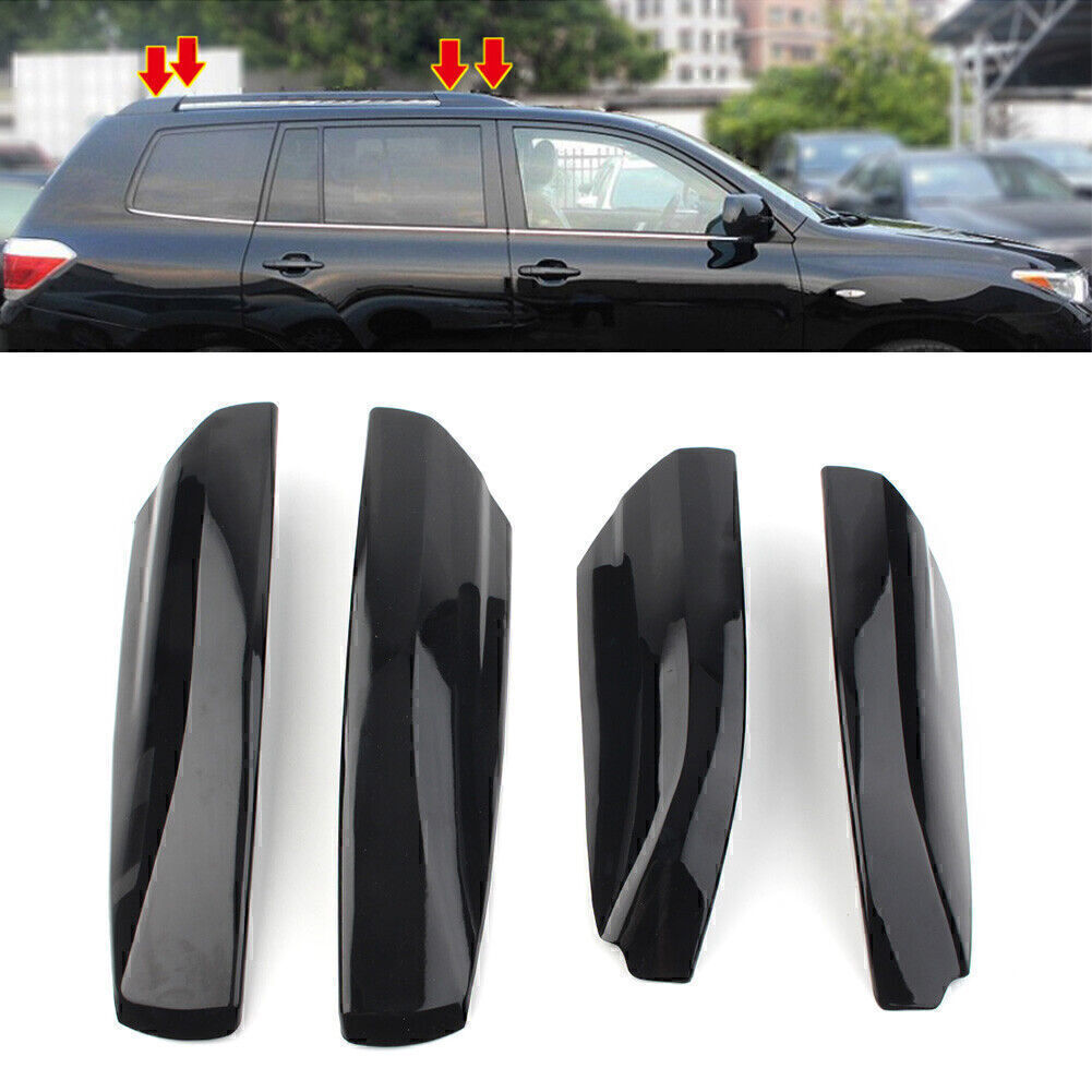 for Toyota Highlander 08-2013 4x Roof Rack Cover Rail End Shell Cap Replacement Q