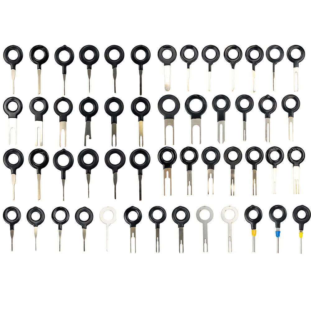 52x Car Wire Terminal Removal Tool Kit Electrical Wiring Crimp Connector Pin Key Q
