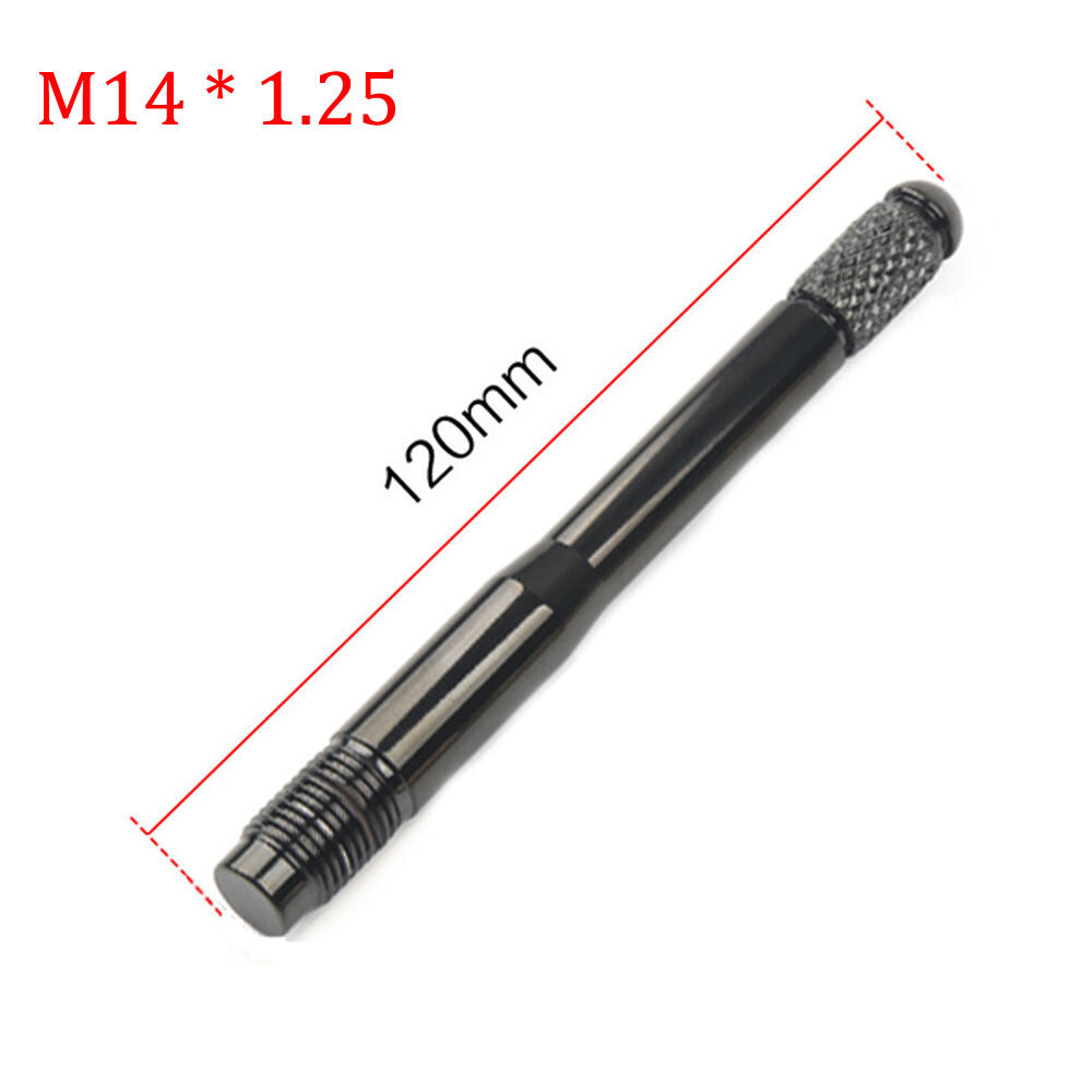 1pcs Gun Black M14x1.25 Wheel Hanger Lug Bolt Guide Tool - 120mm Length Q
