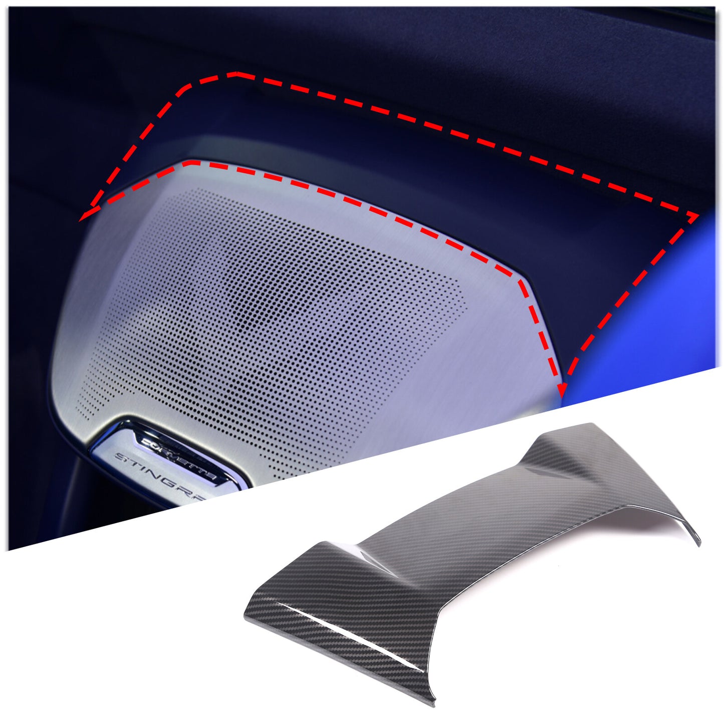 Carbon steel tailgate antenna pole bracket suitable for FJ Cruiser 2007-21- v