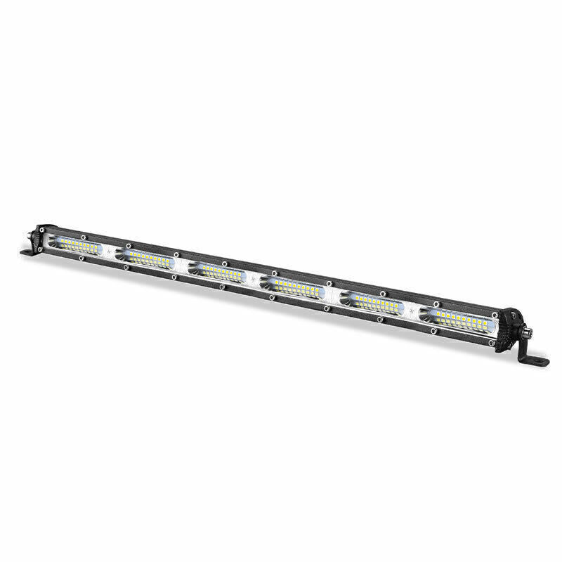 20 inch 180W Slim Led Light Bar Single Row Flood Work Fog Driving UTE Truck SUV