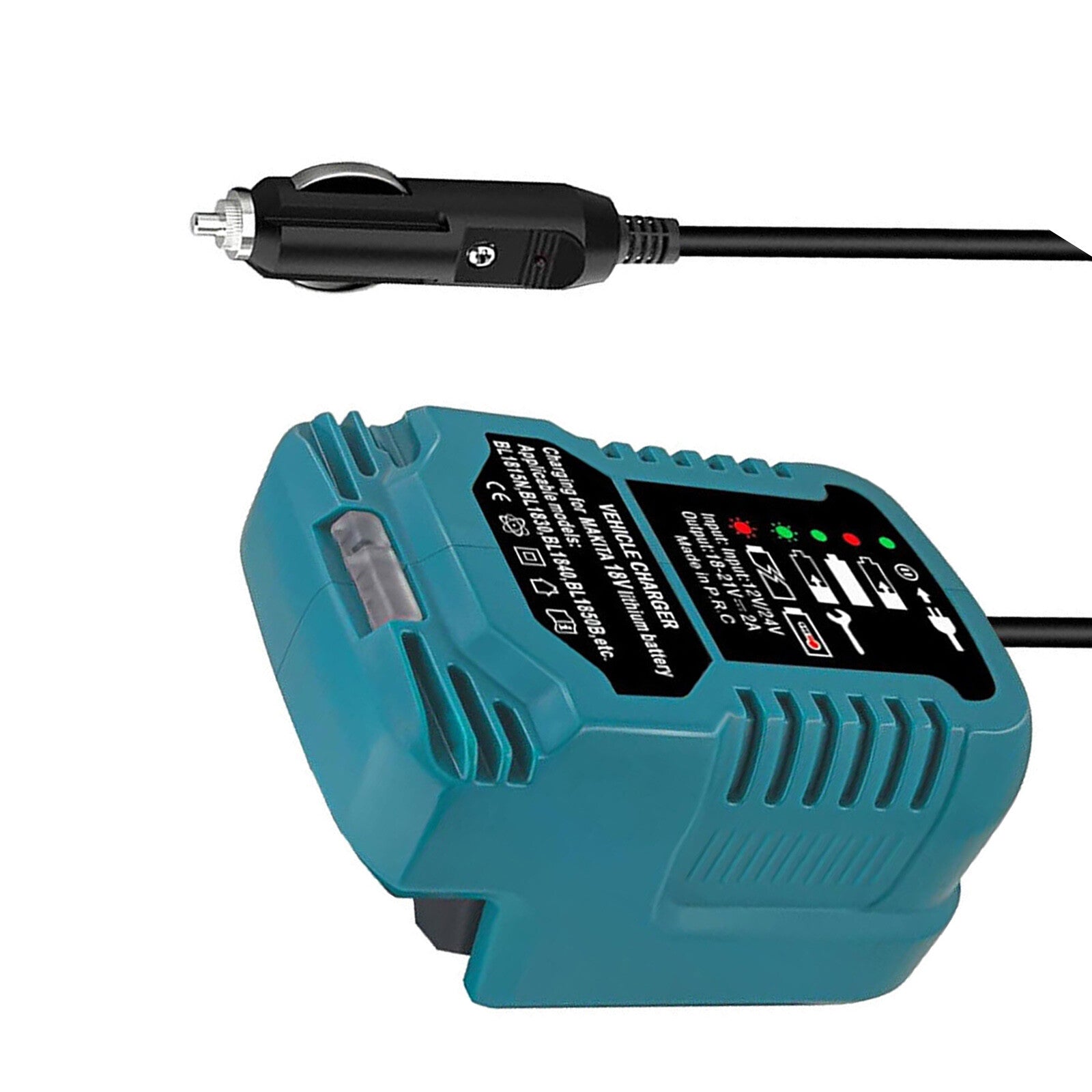 DC 12/24V Car Charger For 18V LXT Battery BL1815 BL1830 BL1840 BL1860