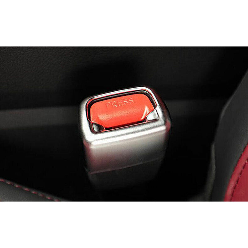 for Lexus NX 250 350 450h 2022-2024 Silver Interior for Seat Belt Buckle Cover Trim