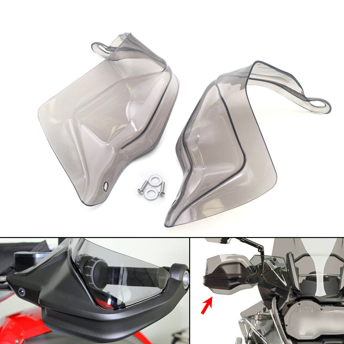 Handlebar Hand Guard Riser Extension Shield Insert for BMW R1200GS F800GS ADV Q