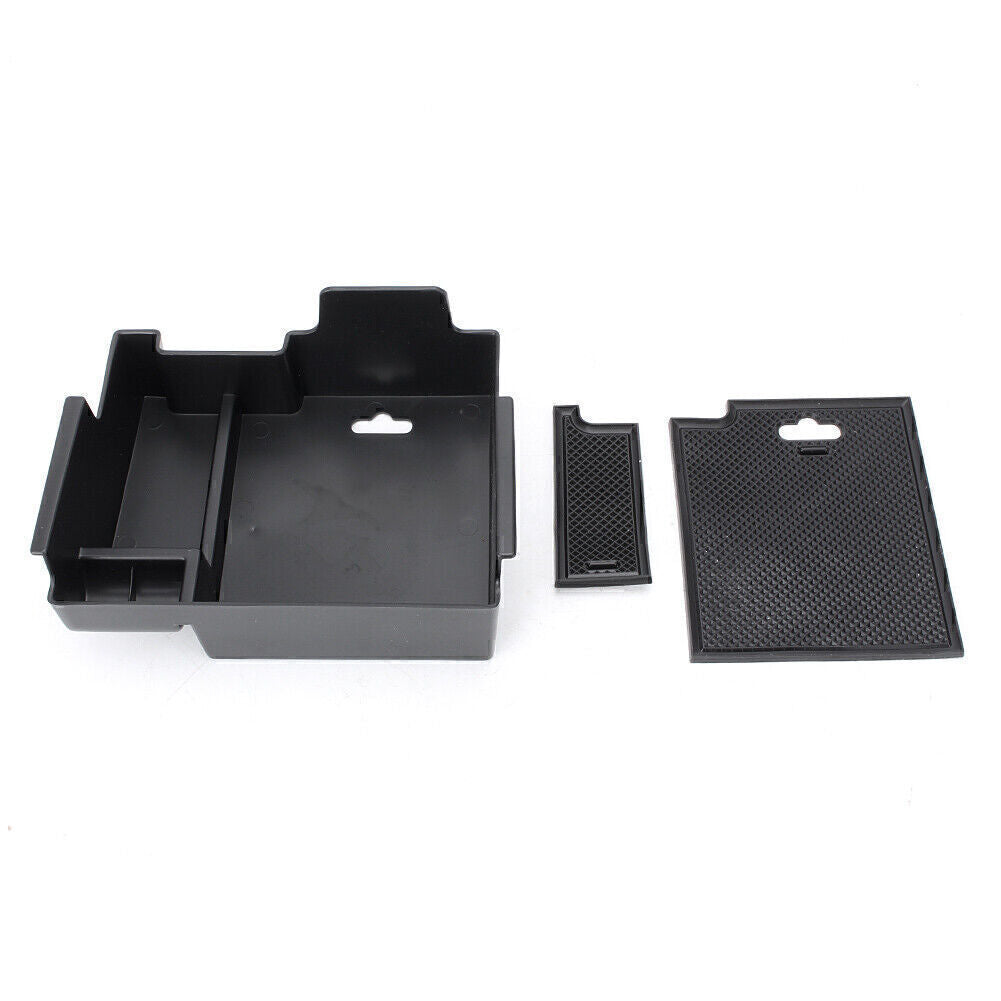 Fit  for ford  Explorer 2011-2017 Console Armrest Storage Bin Box Tray Container Black Q