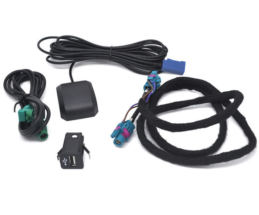 For NBT EVO F30 F20 Navigation RETROFIT HSD CABLE Monitor USB GPS antenna v