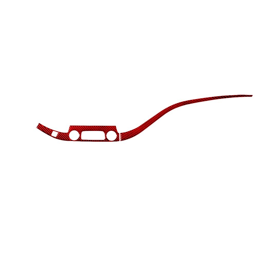 Red Center Control Button+Dashboard Trim Carbon Fiber for Chevy Impala 2014-2020
