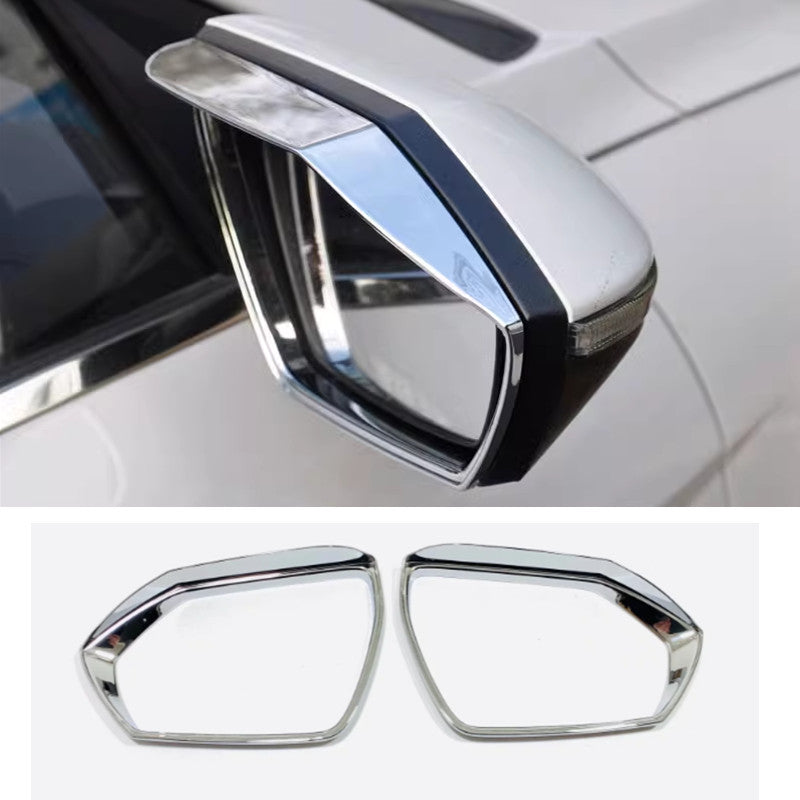 for Hyundai for Elantra 2021-2024 Chrome Rain Eyebrow Rearview Mirror Frame v