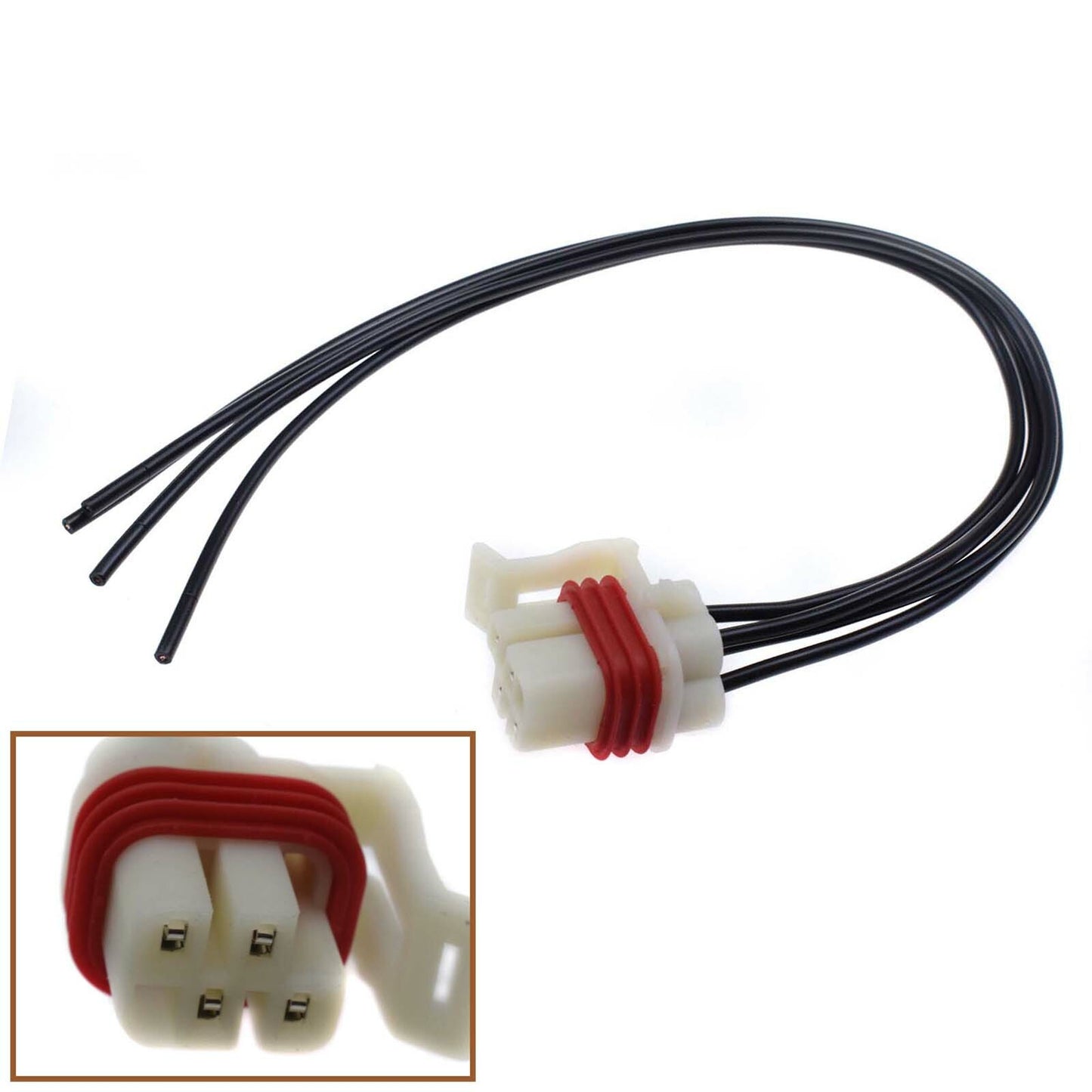 Pigtail 4-wire connector for 4L60E and 4L80E neutral safety switches, model 15305925, PT2024- n