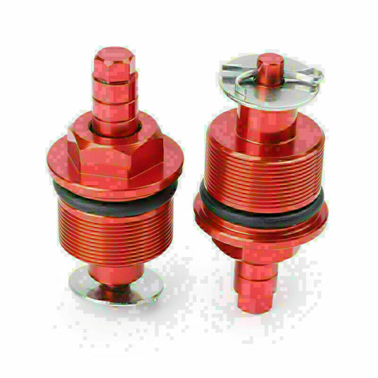 Pair Front Shock Absorber Regulator Adjuster Bolt Screw CNC Fit for Honda CBF125 RED