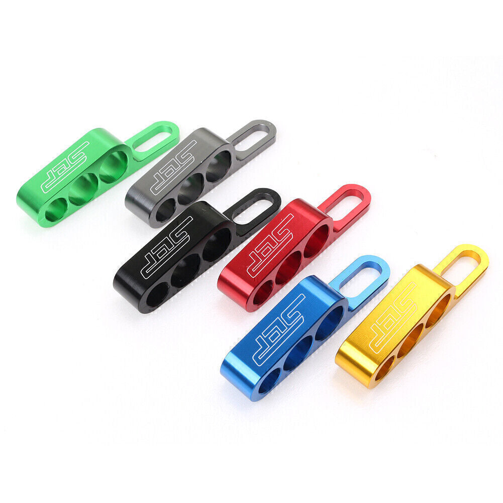 6mm Universal Motorcycle Three Pipes Bracket Stent Waste Oil Tube Fixed 6 Color