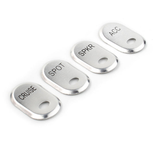for Harley Touring Electra Glide Road Glide Chrome Brushed Panel Switch Covers Q