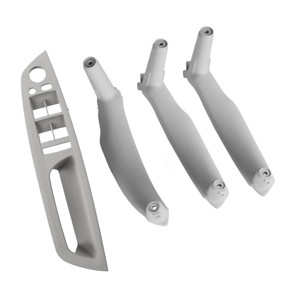 4x Inner Interior Door Pull Handle Trim Cover RHD Fit for BMW X5 E70 X6 E71 E72 Gray