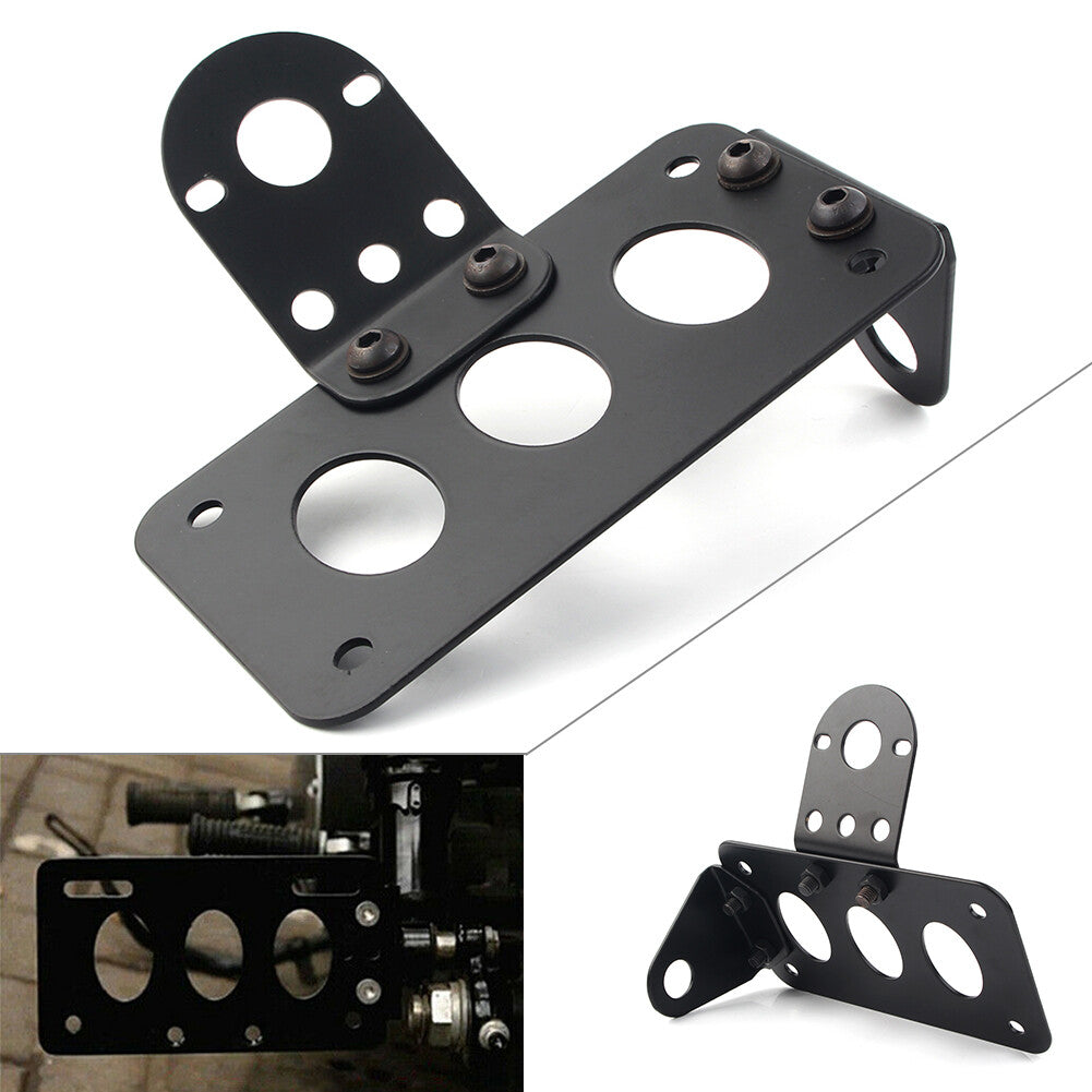 Motorcycle Rear License Plate Bracket Side Mount for Harley Choppers Bobber Q