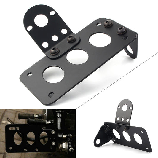 Motorcycle Rear License Plate Bracket Side Mount for Harley Choppers Bobber Q