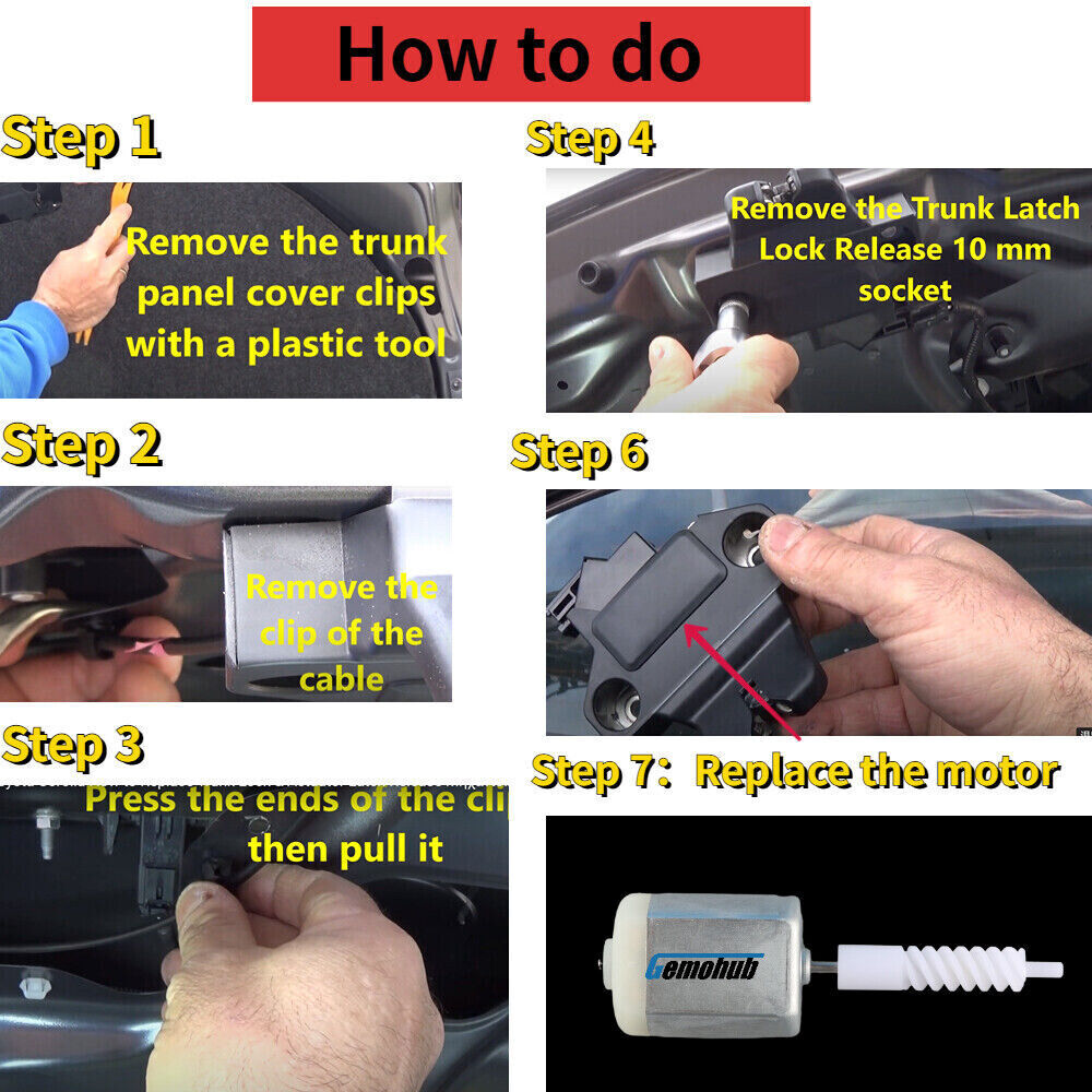 1020150 3L4248 Electric Trunk Lock Latch Motor for Kia Cerato 2005-2010