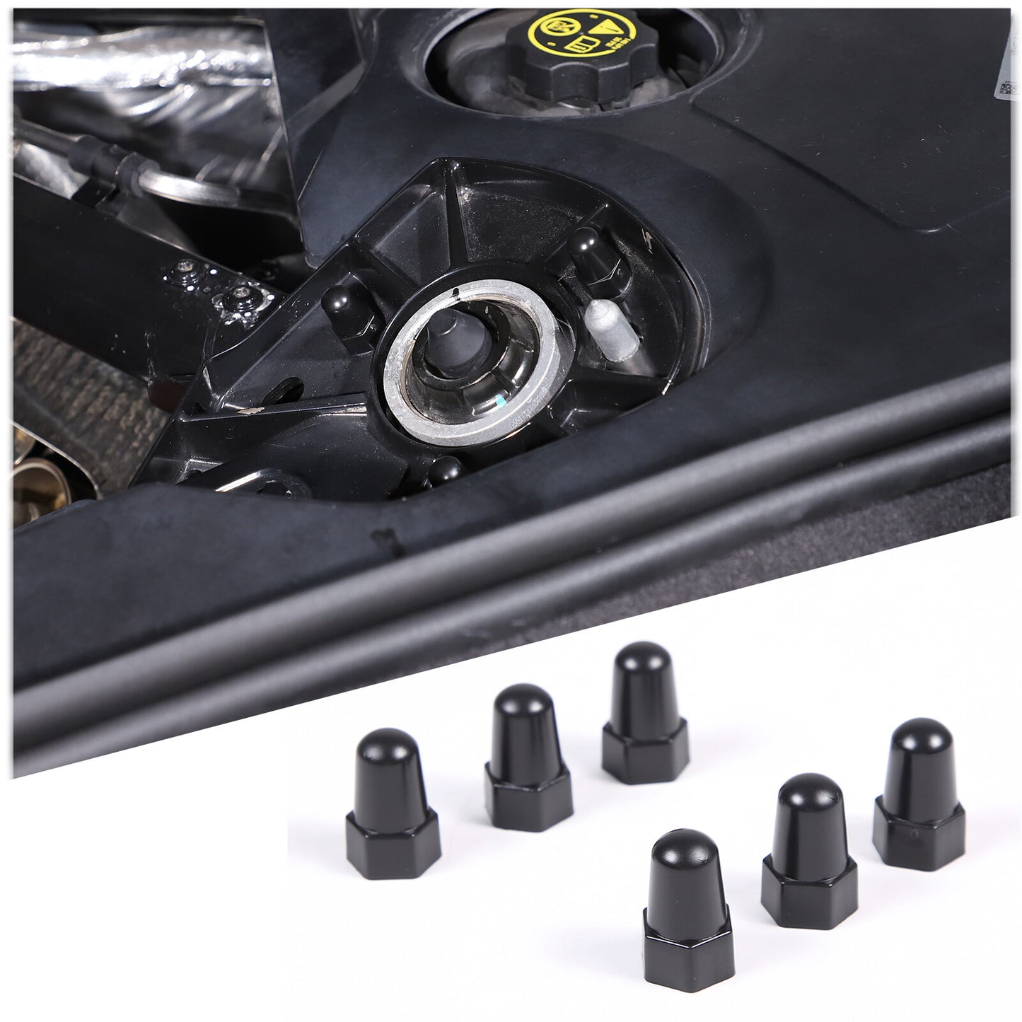 Rear strut shock absorber tower top bolt protective cover suitable for Corvette C8 2020-2024