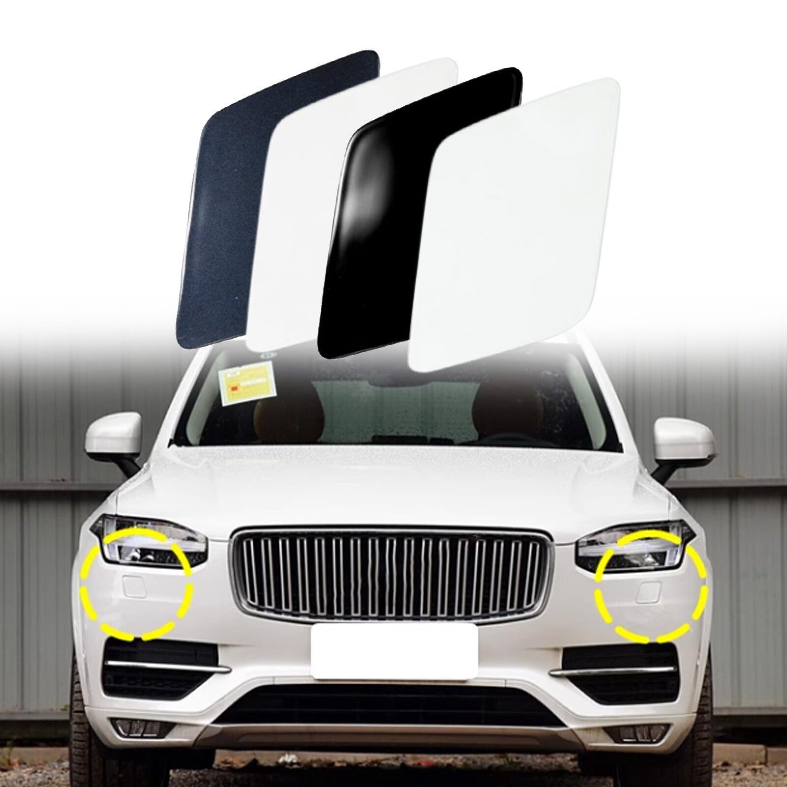 Front bumper headlight cover for 2016-22 for Volvo XC90 39825447 39825430 Q