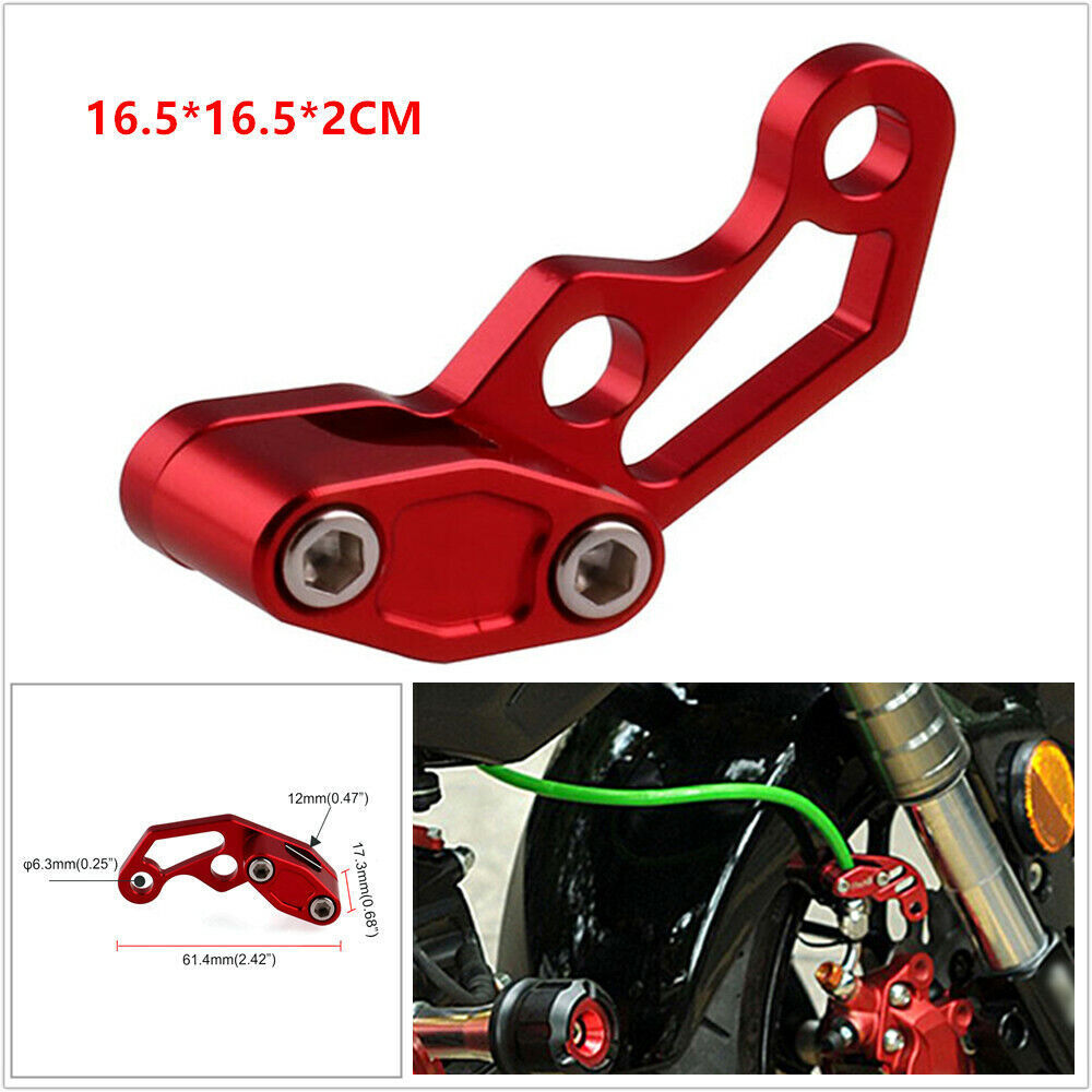 Motorcycle and bicycle modification aluminum alloy brake line clamp protector - n
