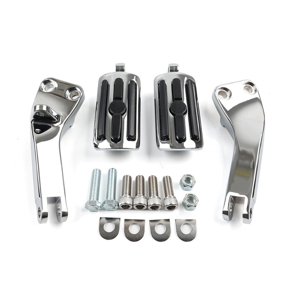 Rear Passenger Foot Peg Pedal Mount Bracket FIT for Harley Dyna Super Glide Fat