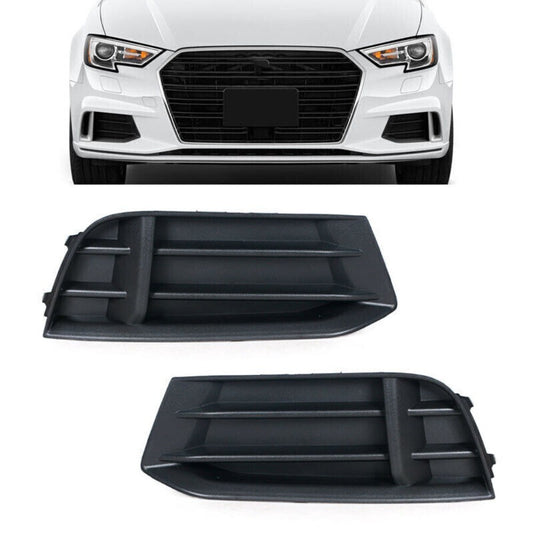 1 Pair Front Bumper Fog Lamp Cover Grille For 2017-2020 for AUDI A3 Sedan Parts Mew n