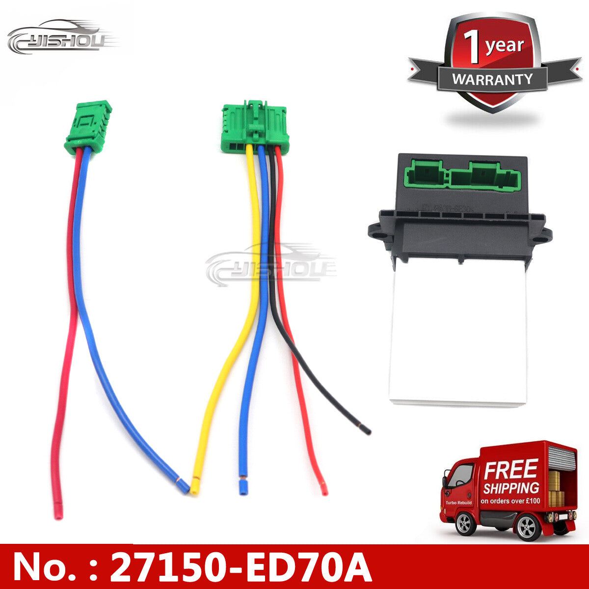 Hair dryer motor heater fan resistor 27150-ED70A suitable for Nissan Tiida for Peugeot for Renault .