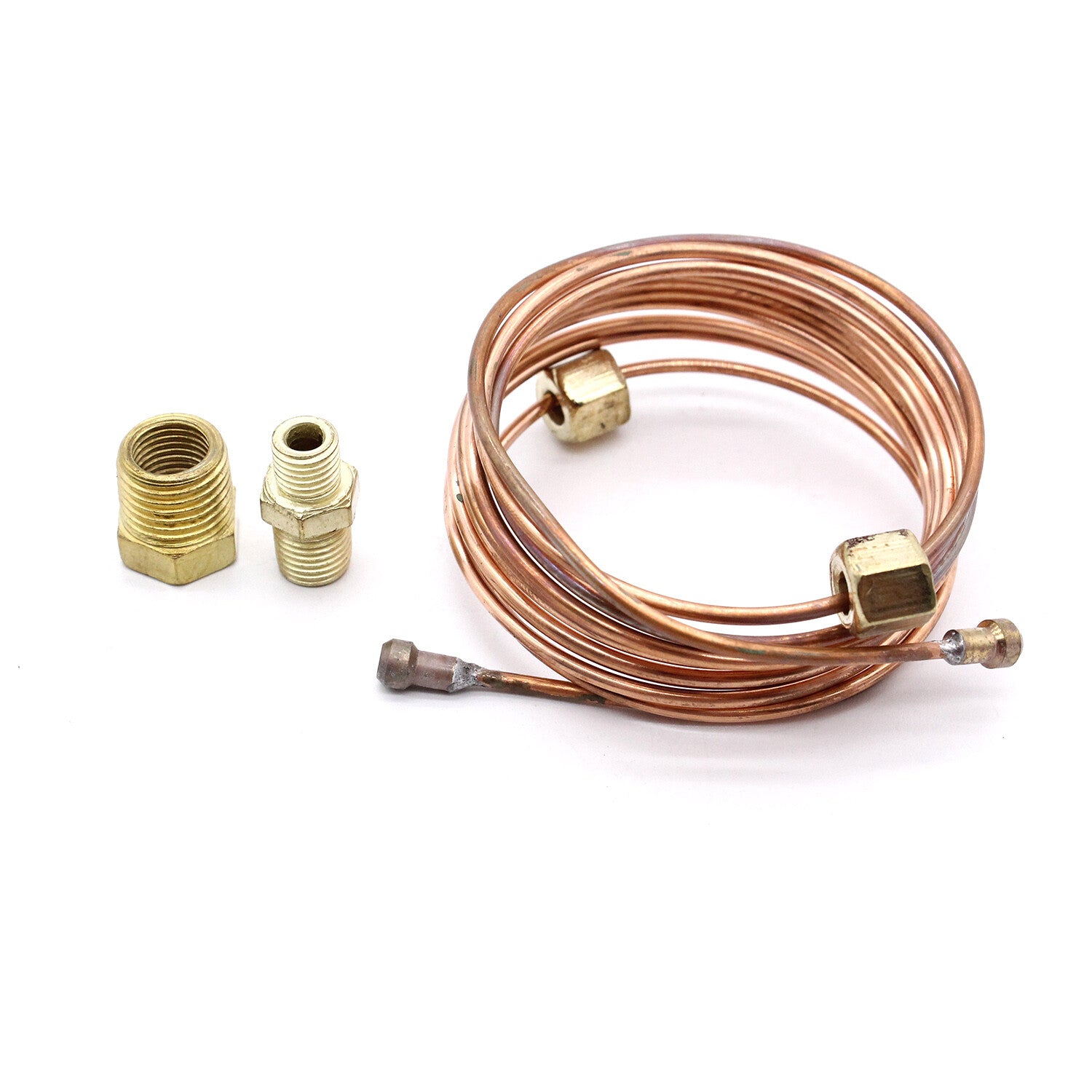 Mechanical Oil Pressure Gauge 72 Inch Copper Line Tubing Install Kit w/Fitting