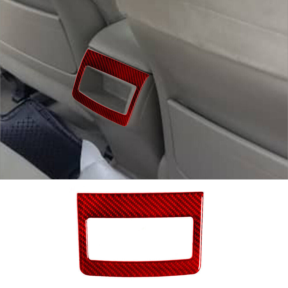 2Pcs Rear Door Window Control Panel Trim Carbon Fiber for Fiat 500L 2014-2017 v