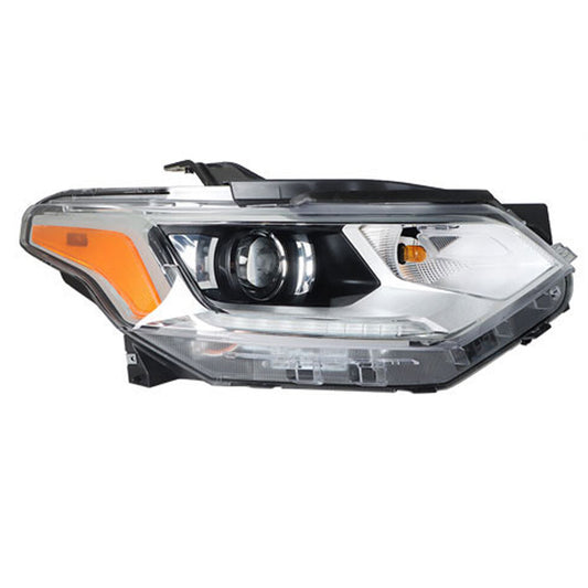Suitable for Traverse 2018-2021 HID/Xenon LED DRL headlights, chrome right headlight - n