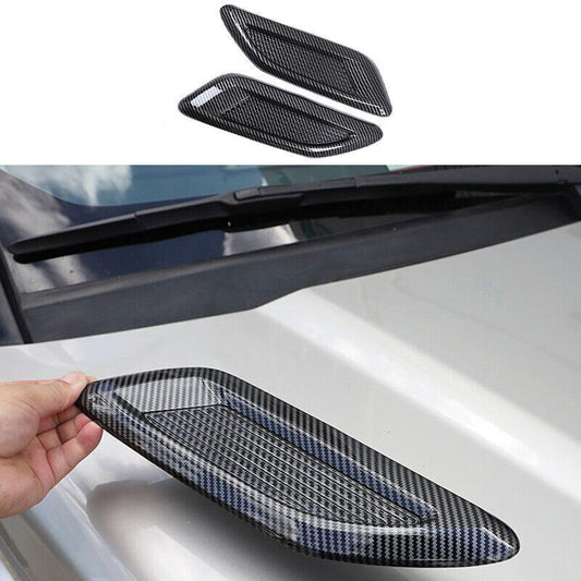 ABS Carbon Fiber Machine Cover Air Outlet Frame Trim for BMW 5 Series 2011-2016