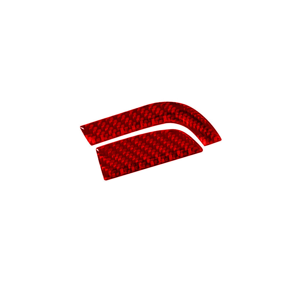 Red Carbon Fiber Rear Air Vent Outlet Cover Trim for Chrysler 200 2015-17 Type A v