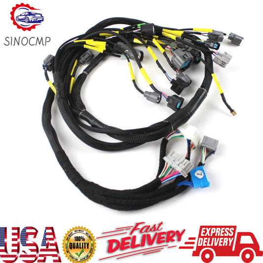 Tucked Engine Wiring Harness Replacement Fits for Honda for Civic Integra B16 B18 US