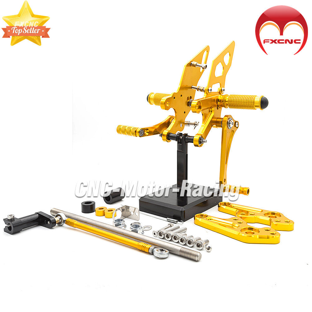 Gold CNC gear foot spikes and footstool spikes are suitable for Honda Monkey Z125 bicycles (2018-2023).