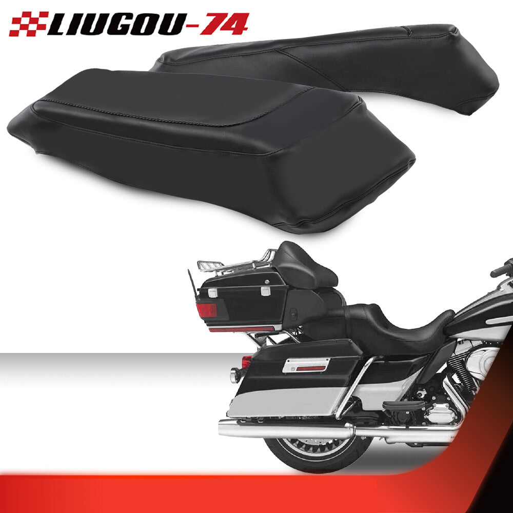 Fits for Harley Davidson 1993-2013 Solid Hard Saddlebag Speaker Cover Black Q
