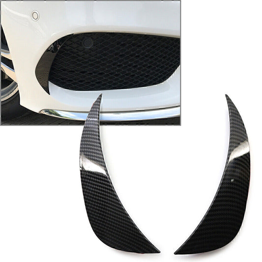 Front Bumper Air Vent Outlet Cover Trim Kit Fit for Benz W205 C-Class 15-2018 Carbon