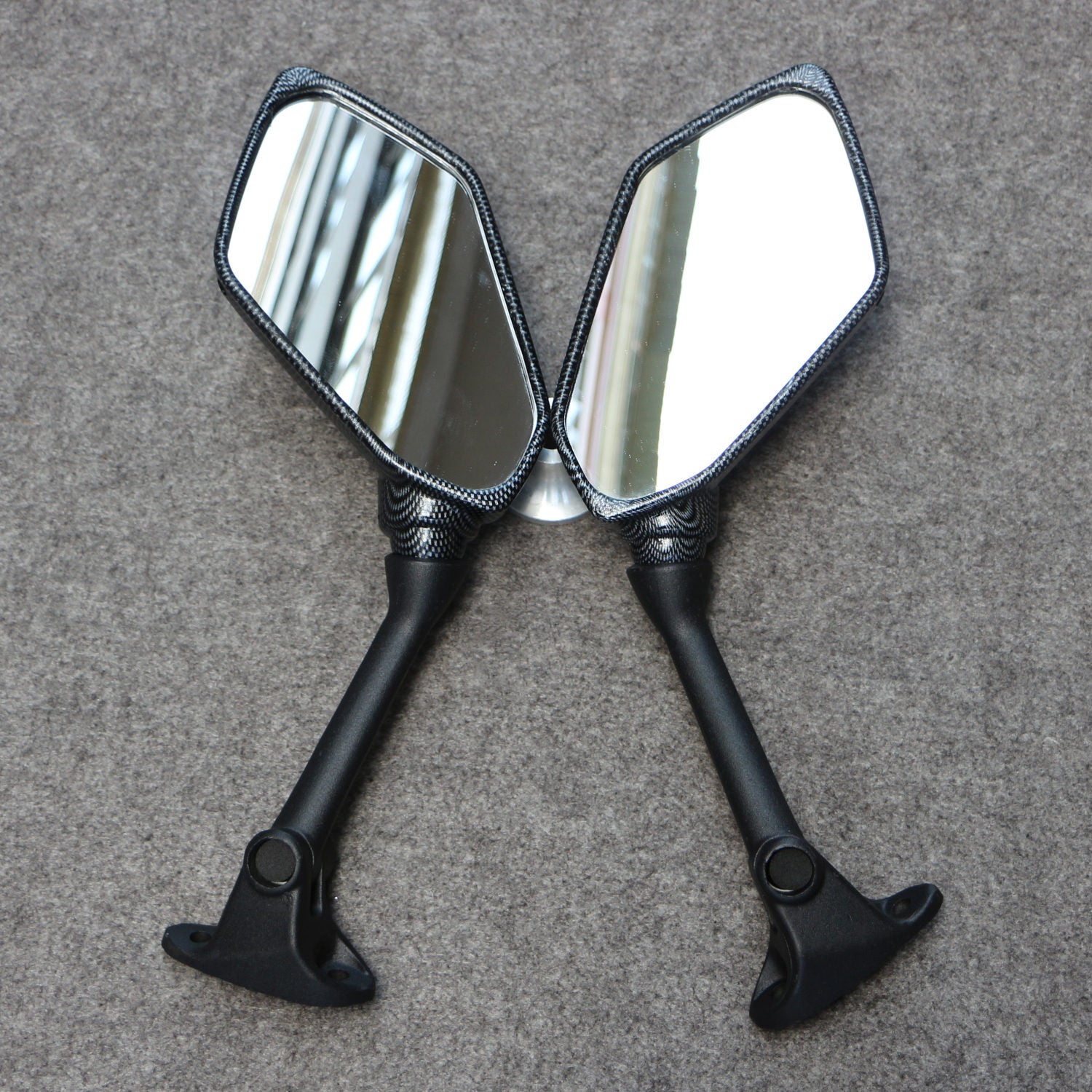 Fit for Kawasaki ER-6F 2009-2016 650R Motorcycle Rear View Side Mirrors