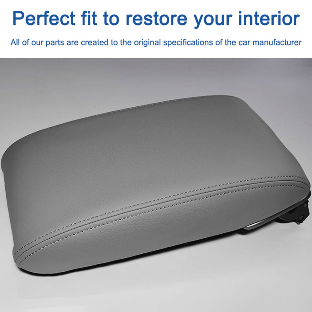 Suitable for 07-11 for Camry center console cover armrest protective cover, leather skin, gray - n