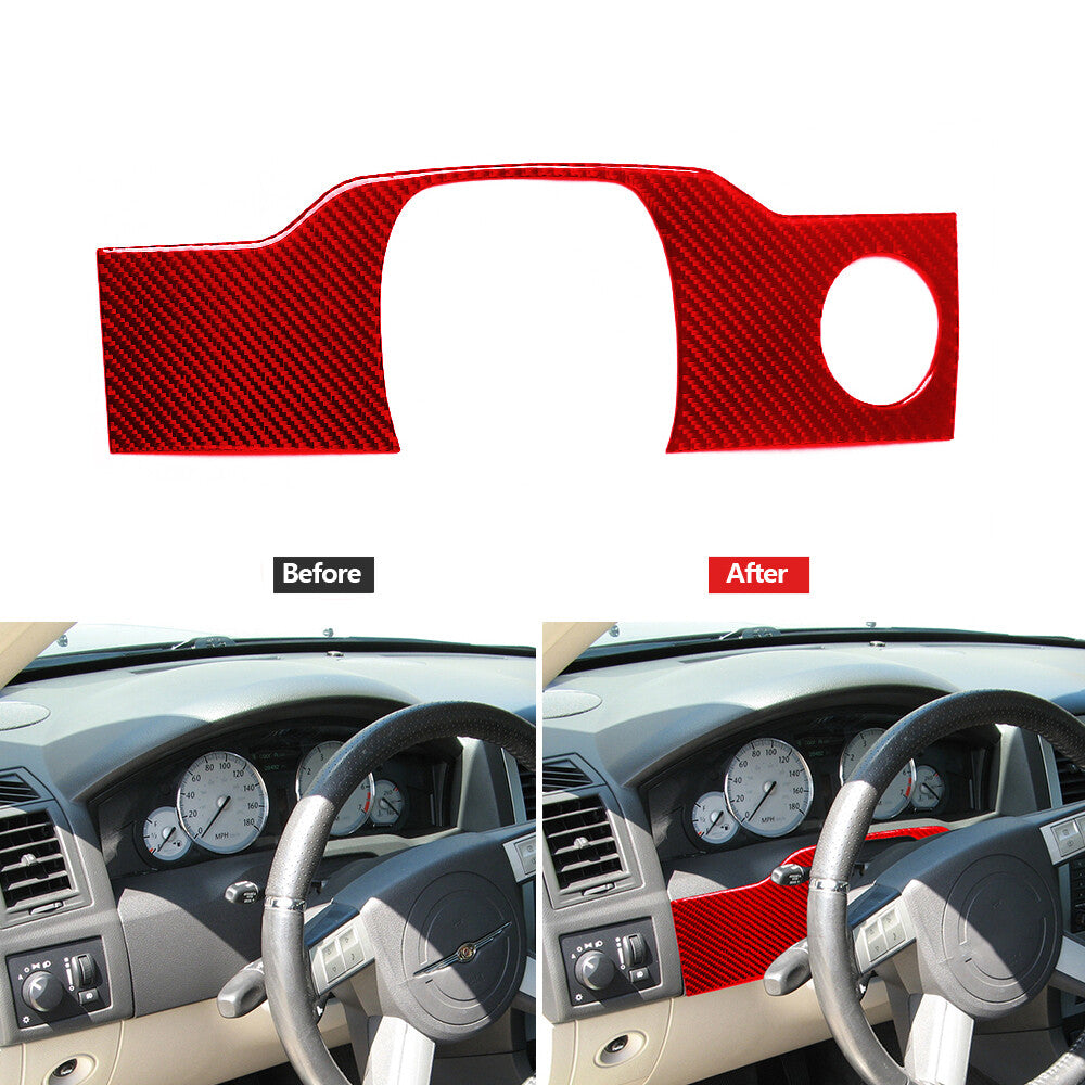 2Pcs Red Carbon Fiber Side Air Vent Outlet Cover Trim for Lexus RX300 1998-2003 v