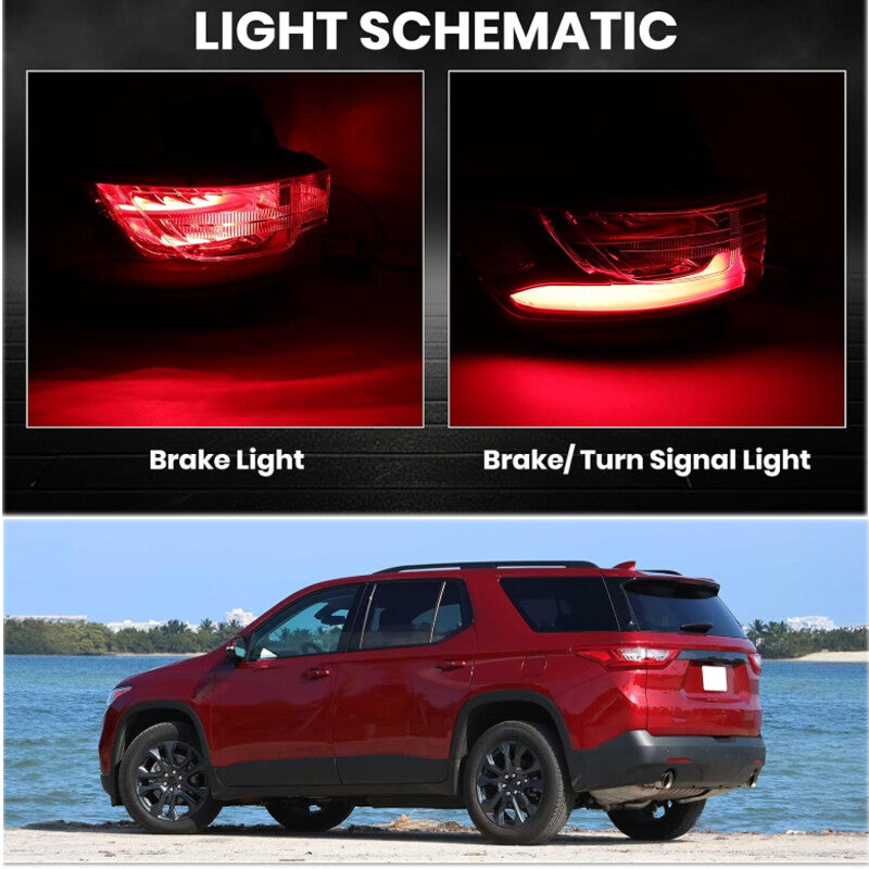 Left LED Tail Light Lamp fit 2018-2021 for Chevrolet Traverse Driver Side L 84990362