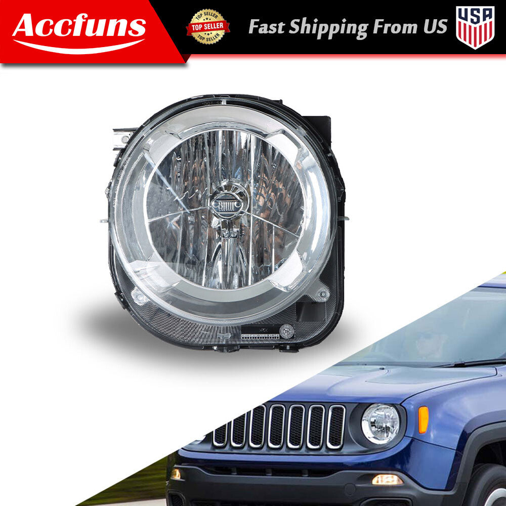 Halogen headlight clear driver for Jeep Renegade 2015-2018 - Left side n