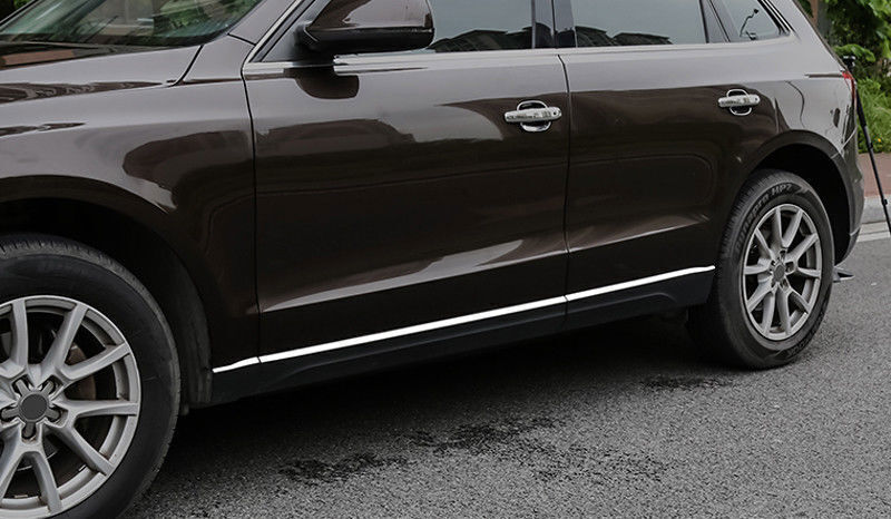 for Audi Q5 2009-17 Silver Look Steel Side Door Body Guard Molding Cover Trim 6X
