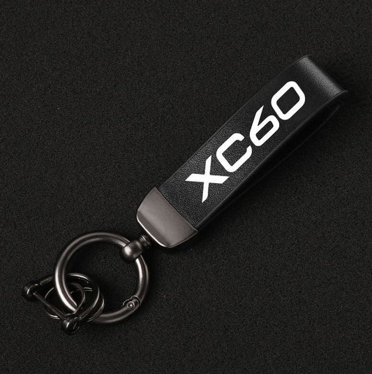 Carbon Fiber Black Red Car Key Chain Key Ring Horseshoe Buckle forting for Audi A5- v