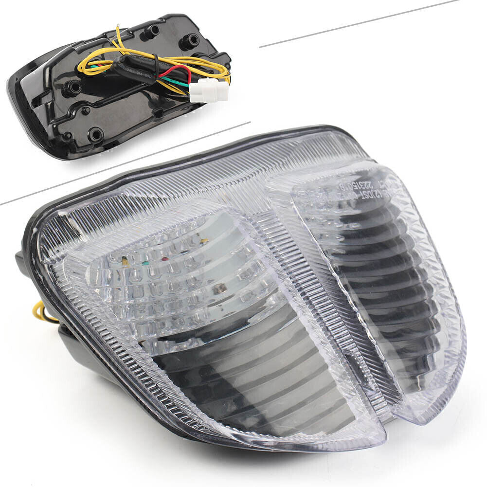 Clear LED Tail Turn Signals Integrated Light Fit for SUZUKI GSXR 600 750 2005-2007