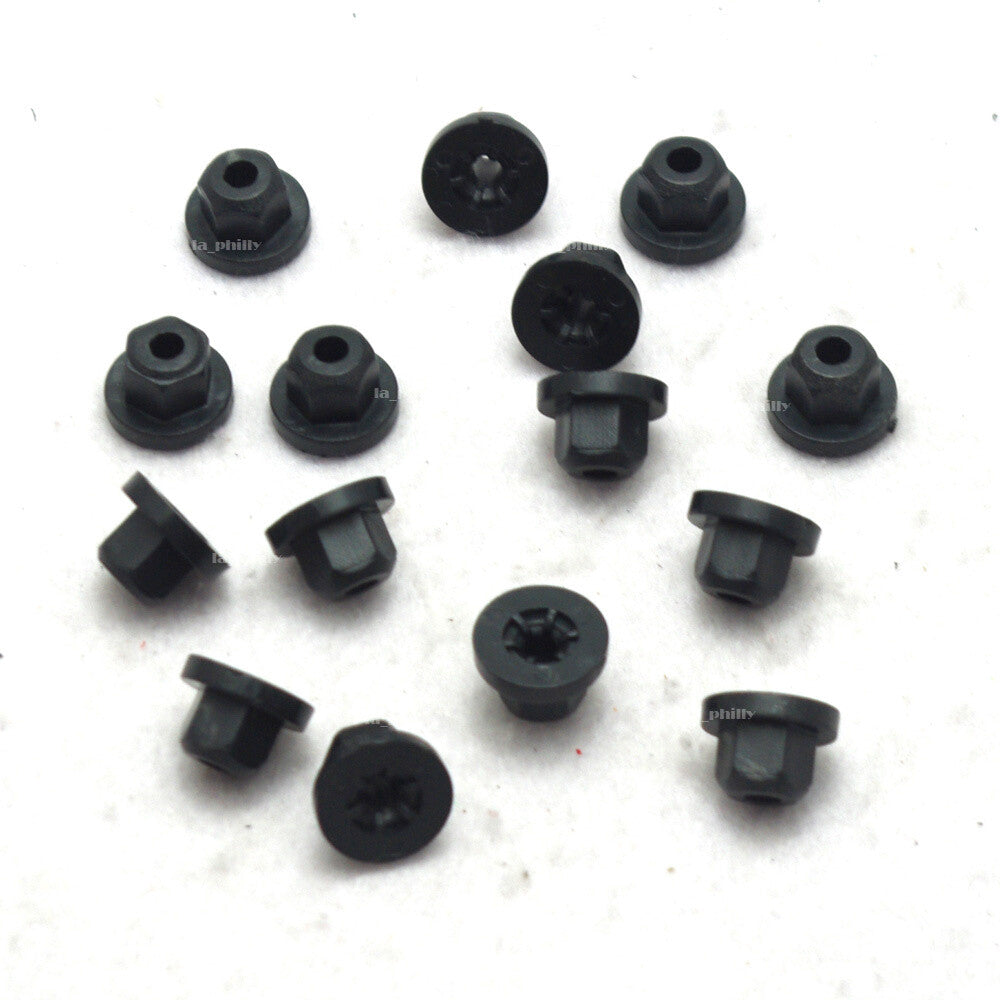 Set of 20 Plastic Body Nut Flange Clips for BMW E30 E32 for Benz 16131176747