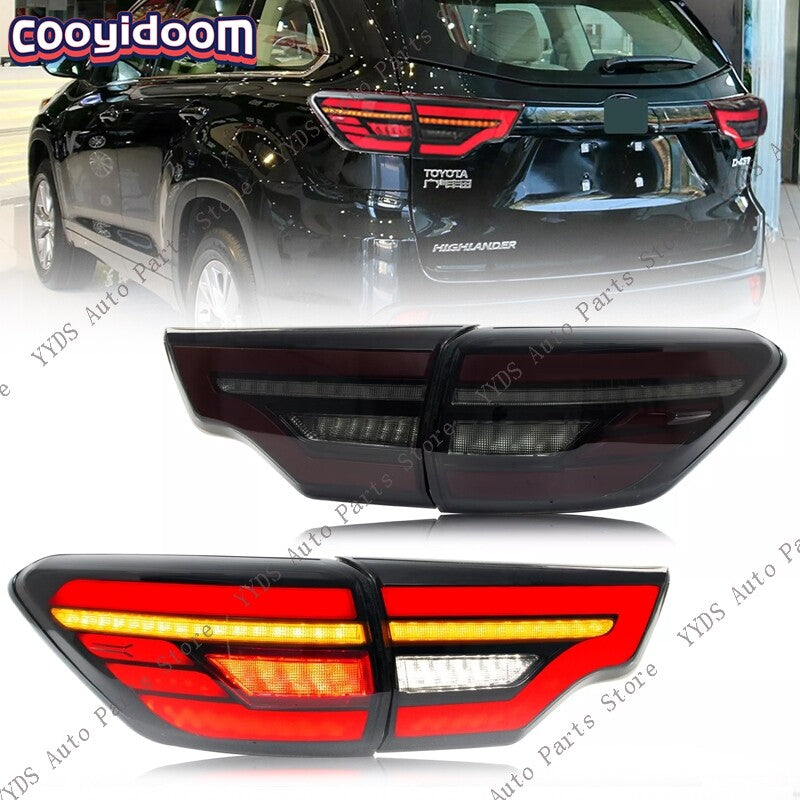 LeftRight for Toyota Highlander 2015-2019 LED Sequential Black Tail Lights