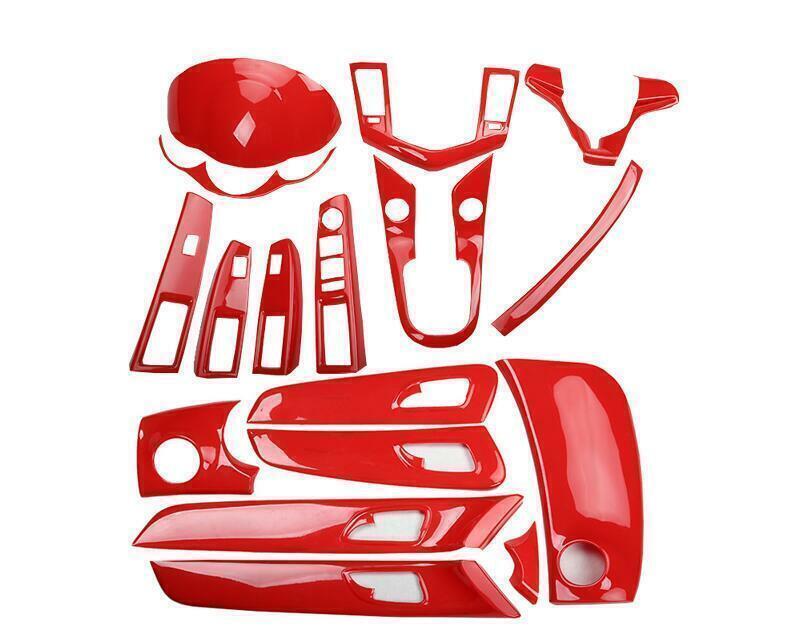 for Chevy for Cruze Mt 2010-2015 2016 Red Car Interior Decor Full Set Cover Trim 17X
