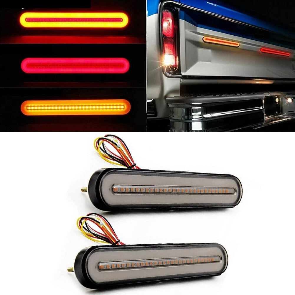 LED Car Strobe Brake Flowing Turn Signal Rear Tail Light Truck Trailer Lamp v
