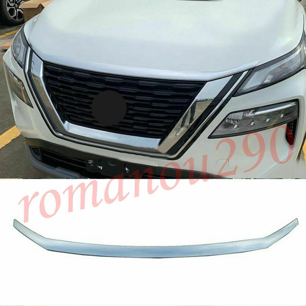 for Nissan Rogue 2021-2024 Front Hood Bonnet Lip Chrome Molding Cover Trim Decor