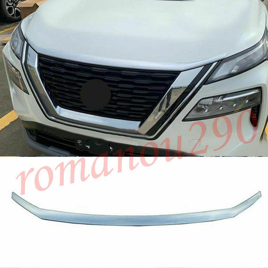 for Nissan Rogue 2021-2024 Front Hood Bonnet Lip Chrome Molding Cover Trim Decor
