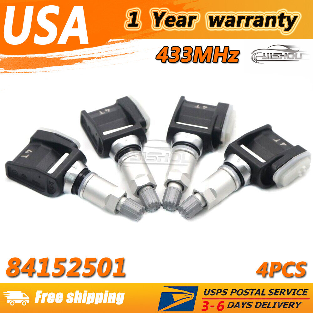 4PCS 84152501 84338125 for CHEVY SILVERADO for GMC TRAILER TIRE PRESSURE SENSOR TPMS